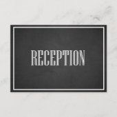 CARTE DE RÉCEPTION À LA CRÉATION TYPOGRAPHIQUE RÉT (Devant)