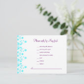 Carte de réception Allison Rachel avec choix de me (Debout devant)
