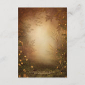 Carte de réception aux colonnes et feuilles d'auto (Dos)