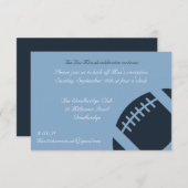 Carte de réception Bar Mitzvah - Football (Devant / Derrière)