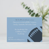 Carte de réception Bar Mitzvah - Football (Debout devant)