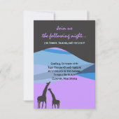 Carte de réception Bat mitzvah Ark Bar de Noah (Devant)