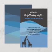 Carte de réception Bat mitzvah Ark Bar de Noah (Devant / Derrière)