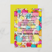 Carte de réception bat mitzvah Bar Mitzvah Confett (Devant / Derrière)