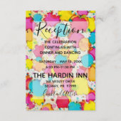 Carte de réception bat mitzvah Bar Mitzvah Confett (Devant)