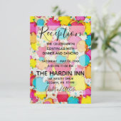 Carte de réception bat mitzvah Bar Mitzvah Confett (Debout devant)