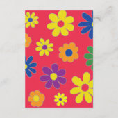 Carte de réception bat mitzvah Bar Mitzvah Fleurs (Dos)