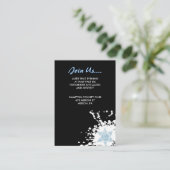 Carte de réception Bat mitzvah Blue Splatt Star Ba (Debout devant)