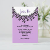 Carte de réception Bat mitzvah circulaire TINY VIN (Debout devant)