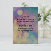 Carte de réception Bat mitzvah du lecteur Flûte (Debout devant)