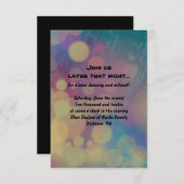 Carte de réception Bat mitzvah du lecteur Flûte (Devant / Derrière)