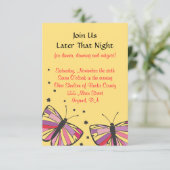 Carte de réception Bat mitzvah FLOTTANTE (Debout devant)