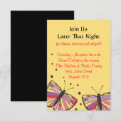 Carte de réception Bat mitzvah FLOTTANTE (Devant / Derrière)