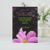 Carte de réception Bat mitzvah PINK PEONY (Debout devant)