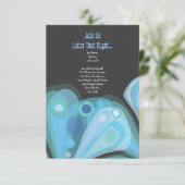 Carte de réception Bat mitzvah SOARING BUTTERFLY (Debout devant)