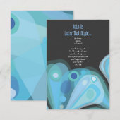 Carte de réception Bat mitzvah SOARING BUTTERFLY (Devant / Derrière)