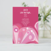 Carte de réception Bat mitzvah SOARING BUTTERFLY (Debout devant)