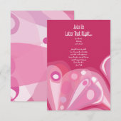 Carte de réception Bat mitzvah SOARING BUTTERFLY (Devant / Derrière)