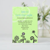 Carte de réception Bat mitzvah STAR FLEURS (Debout devant)