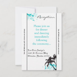 Carte de réception Beach Breeze Ocean Water Trop