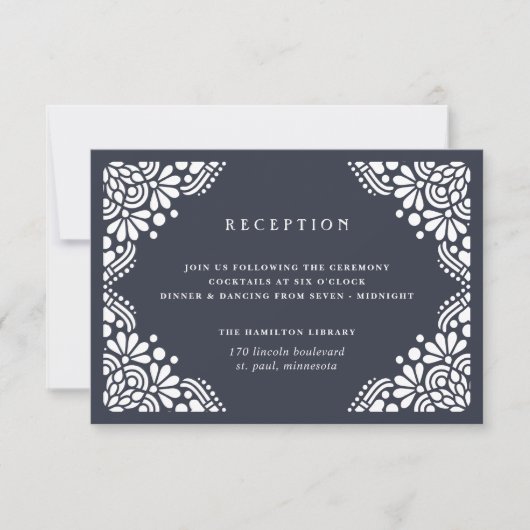 Carte de réception Beaux-Arts | encre (Devant)