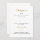 Carte de réception bilingue vietnamienne en script (Devant / Derrière)