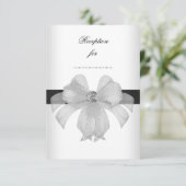 Carte de réception Black White Diamond Universal (Debout devant)