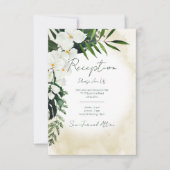 Carte de réception Boho Tropical Beach Watercolor (Devant)