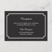 Carte de réception / Carte de complément d'éléganc (Devant)