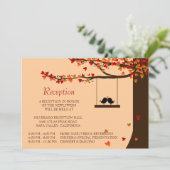 Carte de réception Chêne aux coeurs tombants Oisea (Debout devant)