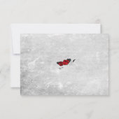 Carte de réception crâne de la Mort aux roses et f (Dos)