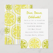 Carte de réception d'agrume (Devant / Derrière)