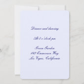 Carte de réception de bocaux Mason à fleurs bleues (Dos)