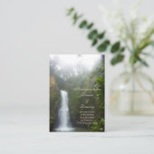 Carte de réception de cascade (Debout devant)