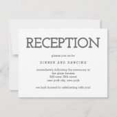 Carte de réception de couleur modifiable et simple (Devant)