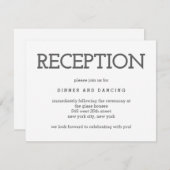 Carte de réception de couleur modifiable et simple (Devant / Derrière)