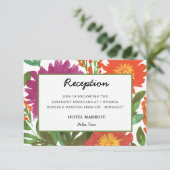 Carte de réception de fleurs aquarelle (Debout devant)