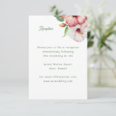 Carte de réception de la Faire-part de mariage tro (Debout devant)