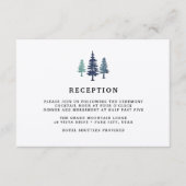 Carte de réception de la forêt hivernale (Devant)