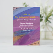 Carte de réception de la soirée de la colombe musi (Debout devant)