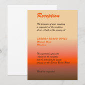 carte de réception de mariage (Devant / Derrière)