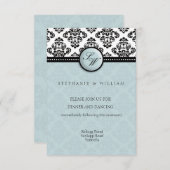 Carte de réception de mariage à Damas (Devant / Derrière)