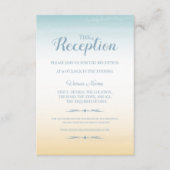 Carte De Réception De Mariage À Thème Balnéaire (Devant)
