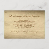 carte de réception de mariage ancienne billet vint (Dos)