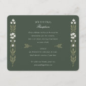 Carte de réception de mariage Art Nouveau Elégance (Devant)