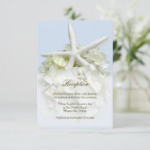 Carte de réception de mariage au jardin au bord de (Debout devant)