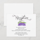 Carte de réception de mariage au vignoble toscan (Devant / Derrière)