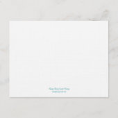 Carte de réception de mariage aux palmiers - Blanc (Dos)