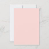 Carte de réception de mariage Blush Spring Floral (Dos)