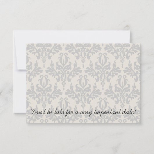 Carte de réception de mariage Chapelier Fou (Dos)